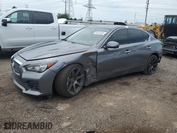 ✅ 2016 Infiniti Q50 Red Sport 400 • VIN: JN1FV7AR1GM451543 • Lot: 64544365. Listed on Copart with 127,473 mi. Free auction sales archive from the USA and detailed vehicle history report at DreamBid. Image 1.