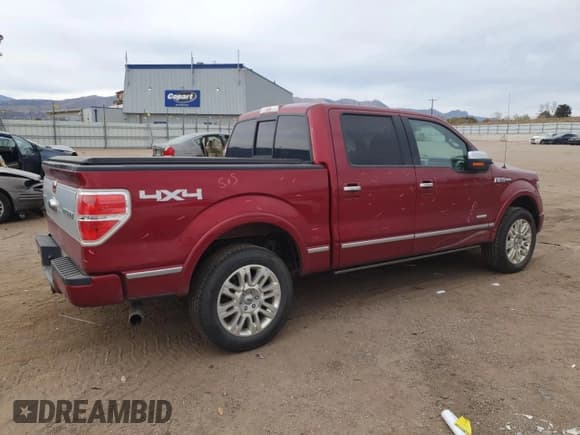 ✅ 2014 Ford F-150 Platinum • VIN: 1FTFW1ET7EFC94826 • Lot: 91260675. Listed on Copart with 72,714 mi. Free auction sales archive from the USA and detailed vehicle history report at DreamBid. Image 3.