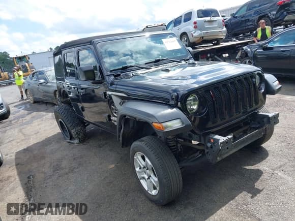 ✅ 2019 Jeep Wrangler Unlimited Sport S • VIN: 1C4HJXDGXKW558115 • Лот: 42722667. Опубликован ранее на IAAI с пробегом 67 180 миль. Бесплатный доступ к архиву аукционных продаж из США и подробный отчёт об истории автомобиля на DreamBid. Изображение 1.