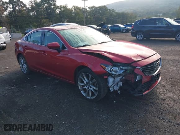 ✅ 2015 Mazda 6 i Grand Touring • VIN: JM1GJ1W64F1168143 • Лот: 43219328. Опубликован ранее на IAAI с пробегом 155 075 миль. Бесплатный доступ к архиву аукционных продаж из США и подробный отчёт об истории автомобиля на DreamBid. Изображение 1.