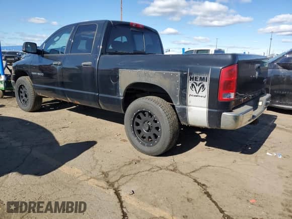 ✅ 2005 Dodge 1500 SLT • VIN: 1D7HU18D65S286538 • Лот: 76457664. Размещён на Copart с пробегом 137 595 миль миль. Получите бесплатный доступ к архиву аукционных продаж из США и посмотрите подробный отчёт об истории автомобиля на DreamBid. Изображение 2.