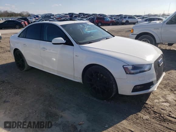 ✅ 2016 Audi A4 Premium • VIN: WAUAFAFL4GN016593 • Lot: 46086343. Listed on Copart with 52,045 mi. Free auction sales archive from the USA and detailed vehicle history report at DreamBid. Image 4.