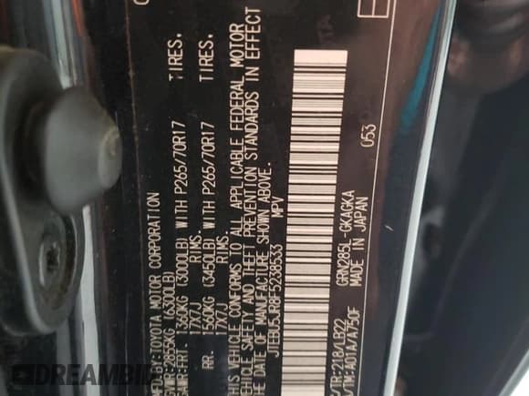 ✅ 2015 Toyota 4Runner SR5 Premium • VIN: JTEBU5JR8F5238533 • Lot: 67687555. Wystawiony na Copart z przebiegiem 196 729 mil. Bezpłatny archiwum sprzedaży aukcyjnych z USA i szczegółowy raport historii pojazdu na DreamBid. Zdjęcie 14.