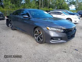✅ 2019 Honda Accord Sport • VIN: 1HGCV2F33KA019975 • Lot: 43583701. Listed on IAAI with 57,210 mi. Free auction sales archive from the USA and detailed vehicle history report at DreamBid. Image 1.