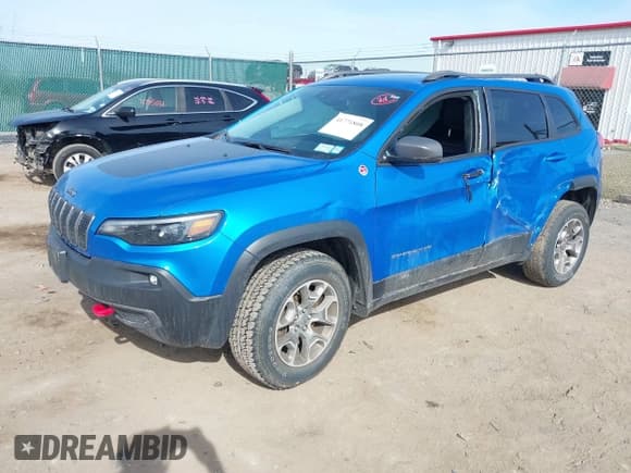 ✅ 2021 Jeep Cherokee Trailhawk • VIN: 1C4PJMBX4MD222987 • Лот: 41771808. Опубликован ранее на IAAI с пробегом 52 533 миль. Бесплатный доступ к архиву аукционных продаж из США и подробный отчёт об истории автомобиля на DreamBid. Изображение 2.