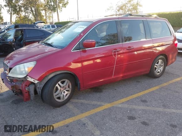 ✅ 2005 Honda Odyssey EX-L • VIN: 5FNRL38725B034306 • Лот: 43783898. Опубликован ранее на IAAI с пробегом 202 726 миль. Бесплатный доступ к архиву аукционных продаж из США и подробный отчёт об истории автомобиля на DreamBid. Изображение 2.