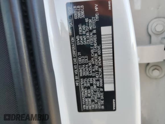 ✅ 2017 Volvo XC90 Momentum • VIN: YV4A22PK0H1171044 • Lot: 91529845. Wystawiony na Copart z przebiegiem 88 913 mil. Bezpłatny archiwum sprzedaży aukcyjnych z USA i szczegółowy raport historii pojazdu na DreamBid. Zdjęcie 13.