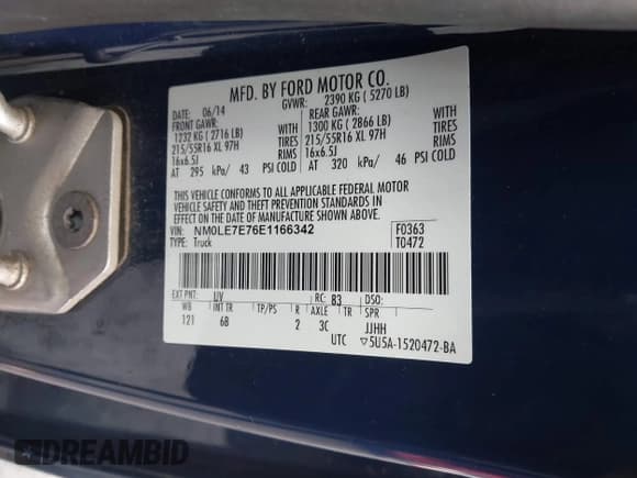 ✅ 2014 Ford Transit Connect XL • VIN: NM0LE7E76E1166342 • Лот: 43729627. Опубликован ранее на IAAI с пробегом 57 937 миль. Бесплатный доступ к архиву аукционных продаж из США и подробный отчёт об истории автомобиля на DreamBid. Изображение 9.