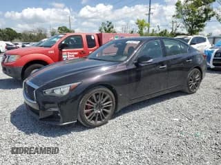 ✅ 2023 Infiniti Q50 Red Sport 400 • VIN: JN1FV7DP8PM570247 • Lot: 51143775. Listed on Copart with 8,919 mi. Free auction sales archive from the USA and detailed vehicle history report at DreamBid. Image 1.