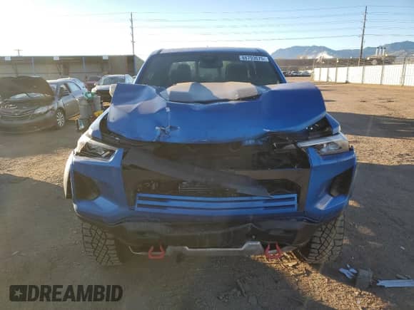 2023 Chevrolet Colorado 4WD ZR2 with VIN 1GCPTFEK9P1260839, listed as a Copart auction lot 88793675 with Not provided miles and Salvage title. Bid and sale history available at DreamBid. Image 5.