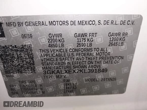 ✅ 2019 GMC Terrain Denali • VIN: 3GKALXEX2KL391849 • Lot: 43384937. Wystawiony na IAAI z przebiegiem 48 063 mil. Bezpłatny archiwum sprzedaży aukcyjnych z USA i szczegółowy raport historii pojazdu na DreamBid. Zdjęcie 9.