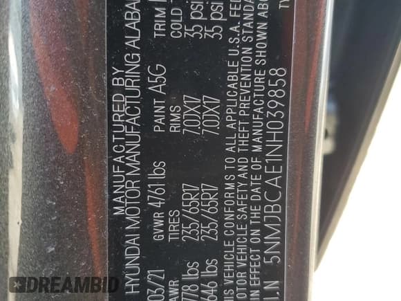 ✅ 2022 Hyundai Tucson SEL • VIN: 5NMJBCAE1NH039858 • Lot: 68718794. Wystawiony na Copart z przebiegiem 26 100 mil. Bezpłatny archiwum sprzedaży aukcyjnych z USA i szczegółowy raport historii pojazdu na DreamBid. Zdjęcie 13.