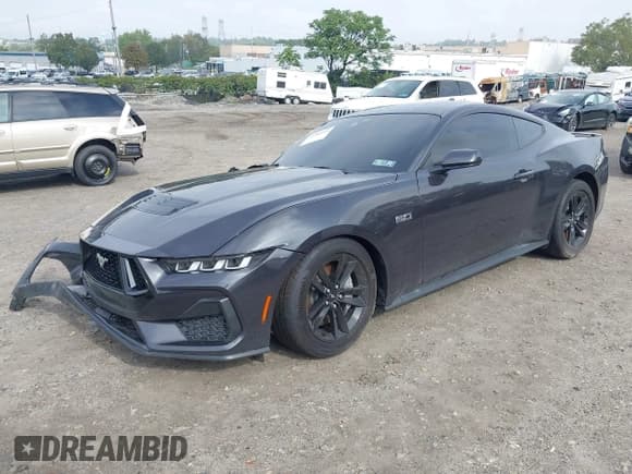 ✅ 2024 Ford Mustang GT • VIN: 1FA6P8CF3R5417168 • Lot: 43300904. Listed on IAAI with 7,430 mi. Free auction sales archive from the USA and detailed vehicle history report at DreamBid. Image 2.