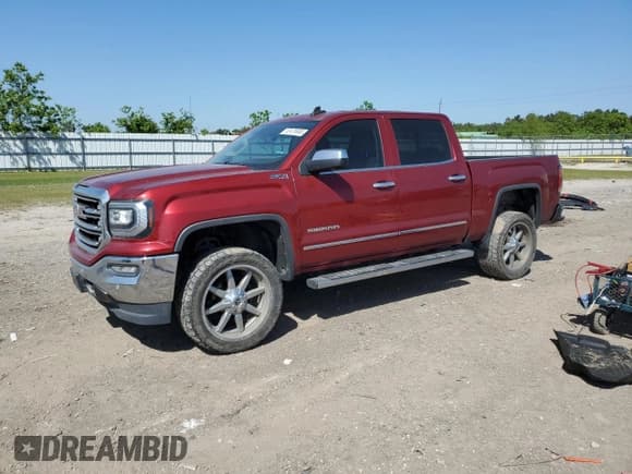 ✅ 2018 GMC Sierra 1500 SLT • VIN: 3GTU2NEC7JG152110 • Lot: 52478995. Listed on Copart with 93,992 mi. Free auction sales archive from the USA and detailed vehicle history report at DreamBid. Image 1.