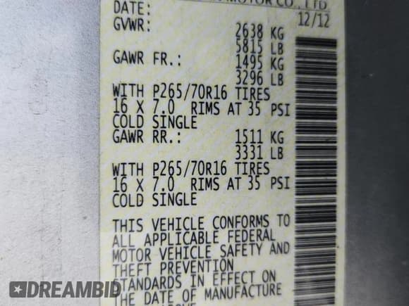 ✅ 2012 Nissan Frontier Pro-4X • VIN: 1N6AD0EV5CN701246 • Lot: 68285825. Wystawiony na Copart z przebiegiem 164 498 mil. Bezpłatny archiwum sprzedaży aukcyjnych z USA i szczegółowy raport historii pojazdu na DreamBid. Zdjęcie 13.