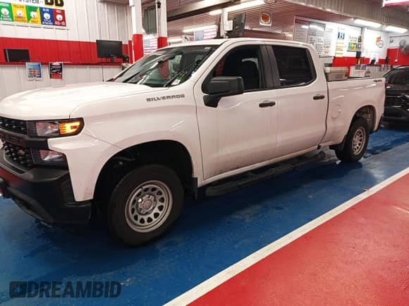 2019 Chevrolet Silverado 1500 Work Truck z VIN 3GCUYAEFXKG175707, wystawiony jako IAAI lot #42484426 z przebiegiem 175 545 mil mil oraz . Historia ofert i sprzedaży dostępna na DreamBid. Obrazek 1.