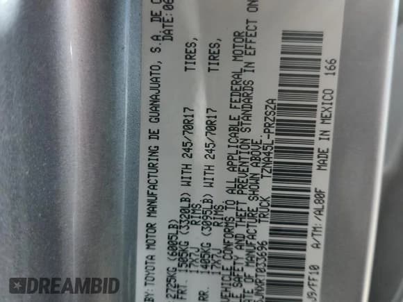 ✅ 2024 Toyota Tacoma SR5 • VIN: 3TYLB5JNXRT033696 • Lot: 90677615. Wystawiony na Copart z przebiegiem 32 732 mil. Bezpłatny archiwum sprzedaży aukcyjnych z USA i szczegółowy raport historii pojazdu na DreamBid. Zdjęcie 12.