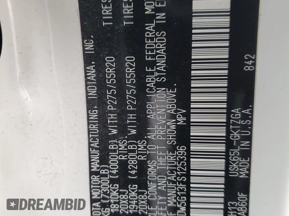 ✅ 2015 Toyota Sequoia Platinum • VIN: 5TDDW5G13FS125396 • Лот: 42774495. Опубликован ранее на Copart с пробегом 111 365 миль. Бесплатный доступ к архиву аукционных продаж из США и подробный отчёт об истории автомобиля на DreamBid. Изображение 15.