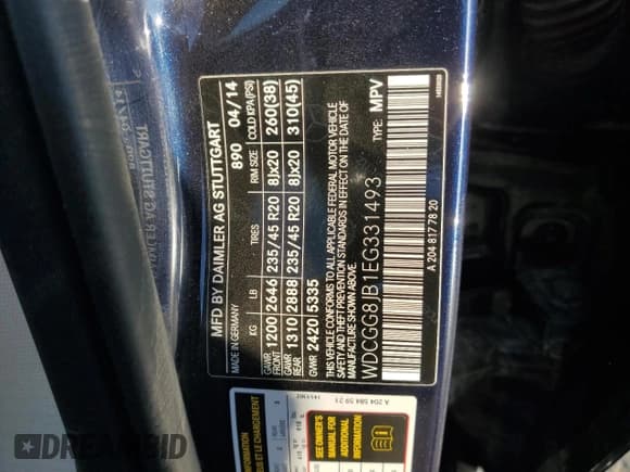 ✅ 2014 Mercedes-Benz GLK 350 • VIN: WDCGG8JB1EG331493 • Лот: 93061965. Опубликован ранее на Copart с пробегом 170 306 миль. Бесплатный доступ к архиву аукционных продаж из США и подробный отчёт об истории автомобиля на DreamBid. Изображение 13.