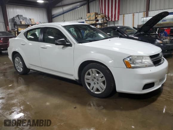 ✅ 2012 Dodge Avenger SE • VIN: 1C3CDZAB2CN270672 • Lot: 46698655. Listed on Copart with 102,001 mi. Free auction sales archive from the USA and detailed vehicle history report at DreamBid. Image 4.