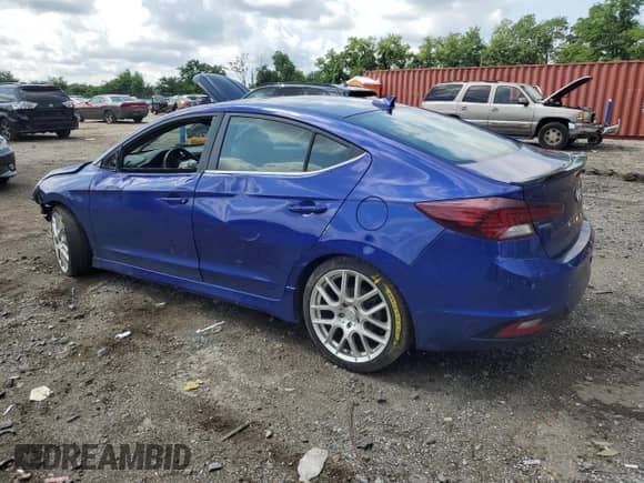 2020 Hyundai Elantra Sport с VIN KMHD04LB1LU040618, выставлен на аукционе Copart как лот 63790695 с пробегом 61 687 миль миль и Списание • Salvage title. История ставок и продаж доступна на DreamBid. Изображение 2.