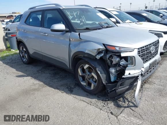 ✅ 2022 Hyundai Venue Limited • VIN: KMHRC8A35NU134584 • Lot: 41212254. Listed on IAAI with 44,686 mi. Free auction sales archive from the USA and detailed vehicle history report at DreamBid. Image 1.