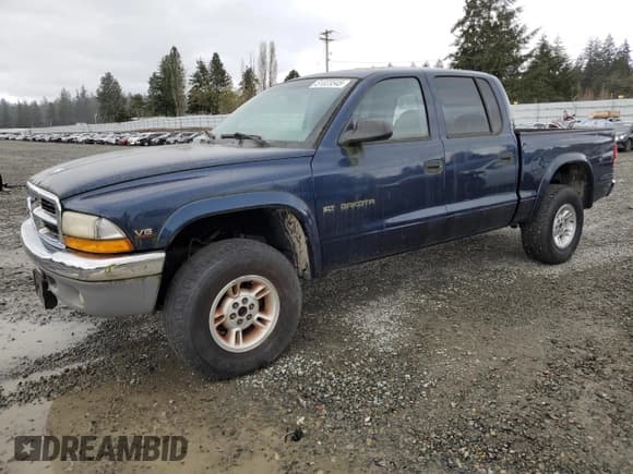✅ 2000 Dodge Dakota Sport • VIN: 1B7GG2AN9YS760105 • Lot: 51023545. Wystawiony na Copart z przebiegiem 191 900 mil. Bezpłatny archiwum sprzedaży aukcyjnych z USA i szczegółowy raport historii pojazdu na DreamBid. Zdjęcie 1.