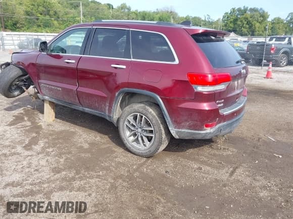 ✅ 2017 Jeep Grand Cherokee Limited • VIN: 1C4RJFBGXHC811607 • Lot: 43275028. Listed on IAAI with 160,266 mi. Free auction sales archive from the USA and detailed vehicle history report at DreamBid. Image 3.
