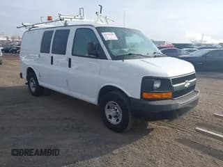 ✅ 2014 Chevrolet Express Cargo • VIN: 1GCWGFCAXE1198388 • Lot: 43771290. Listed on IAAI with 116,863 mi. Free auction sales archive from the USA and detailed vehicle history report at DreamBid. Image 1.