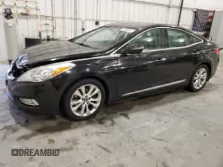 2012 Hyundai Azera with VIN KMHFG4JGXCA155724, listed as a Copart auction lot 85109044 with 139,574 mi miles and Salvage title. Bid and sale history available at DreamBid. Image 1.