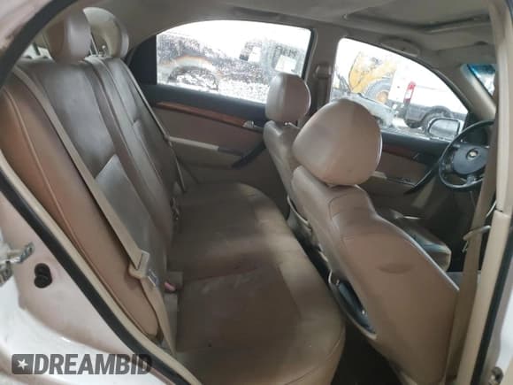 ✅ 2008 Chevrolet Aveo LT • VIN: KL1TG56618B142964 • Lot: 41903395. Wystawiony na Copart z przebiegiem 181 408 mil. Bezpłatny archiwum sprzedaży aukcyjnych z USA i szczegółowy raport historii pojazdu na DreamBid. Zdjęcie 10.