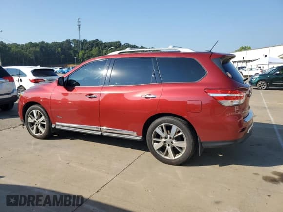 ✅ 2014 Nissan Pathfinder SV Hybrid • VIN: 5N1CR2MM8EC648361 • Lot: 69204325. Listed on Copart with 190,048 mi. Free auction sales archive from the USA and detailed vehicle history report at DreamBid. Image 2.