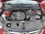 2015 Hyundai Santa Fe with VIN 5XYZT3LB6FG270723, listed as a Copart auction lot 60805535 with 59,798 mi miles and Salvage title. Bid and sale history available at DreamBid. Image 12.