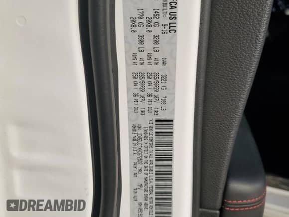 2017 Dodge Durango R/T with VIN 1C4SDJCTXHC672537, listed as a Copart auction lot 87045185 with 97,990 mi miles and Salvage title. Bid and sale history available at DreamBid. Image 13.