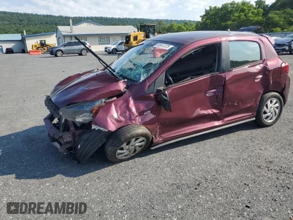 ✅ 2020 Mitsubishi Mirage SE • VIN: ML32A4HJ2LH010533 • Lot: 65841375. Listed on Copart with 57,747 mi. Free auction sales archive from the USA and detailed vehicle history report at DreamBid. Image 1.