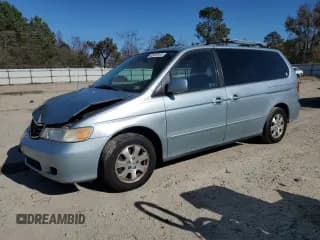 ✅ 2004 Honda Odyssey EX-RES • VIN: 5FNRL18814B135560 • Lot: 92497915. Listed on Copart with 243,046 mi. Free auction sales archive from the USA and detailed vehicle history report at DreamBid. Image 1.