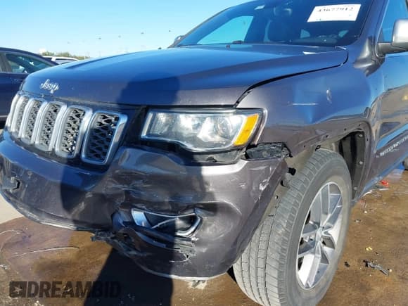 ✅ 2018 Jeep Grand Cherokee Limited • VIN: 1C4RJEBG2JC158867 • Lot: 43677912. Listed on IAAI with 179,265 mi. Free auction sales archive from the USA and detailed vehicle history report at DreamBid. Image 6.