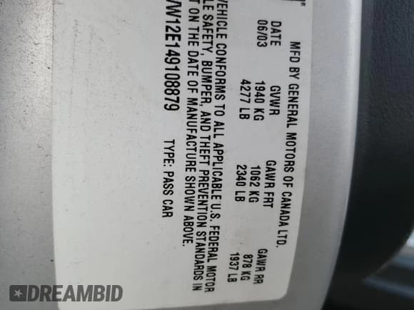 ✅ 2004 Chevrolet Monte Carlo LS • VIN: 2G1WW12E149108879 • Лот: 81686595. Опубликован ранее на Copart с пробегом 132 356 миль. Бесплатный доступ к архиву аукционных продаж из США и подробный отчёт об истории автомобиля на DreamBid. Изображение 12.