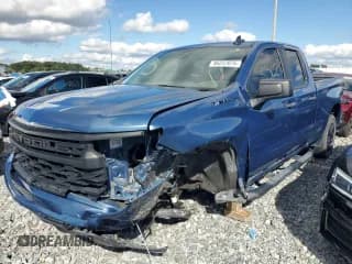 ✅ 2024 Chevrolet Silverado 1500 Custom • VIN: 1GCRDBEK1RZ184102 • Lot: 86237075. Listed on Copart with 35,623 mi. Free auction sales archive from the USA and detailed vehicle history report at DreamBid. Image 1.
