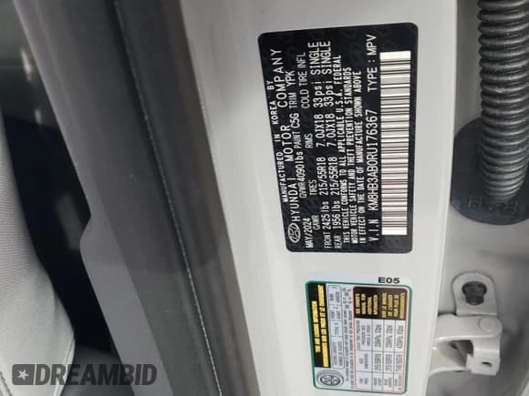 ✅ 2024 Hyundai Kona SEL • VIN: KM8HB3AB0RU176367 • Лот: 91827685. Опубликован ранее на Copart с пробегом 37 314 миль. Бесплатный доступ к архиву аукционных продаж из США и подробный отчёт об истории автомобиля на DreamBid. Изображение 12.