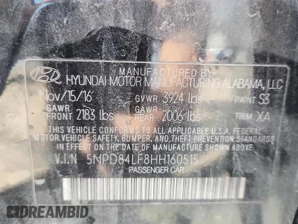 ✅ 2017 Hyundai Elantra Value Edition • VIN: 5NPD84LF8HH160515 • Лот: 86749525. Опубликован ранее на Copart с пробегом 99 971 миль. Бесплатный доступ к архиву аукционных продаж из США и подробный отчёт об истории автомобиля на DreamBid. Изображение 12.