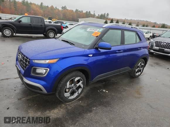 2024 Hyundai Venue SEL with VIN KMHRC8A39RU326371, listed as a Copart auction lot 89538485 with 21,603 mi miles and Salvage title. Bid and sale history available at DreamBid. Image 1.