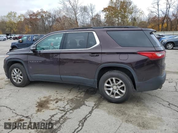 ✅ 2021 Chevrolet Traverse LT Cloth • VIN: 1GNEVGKW0MJ134709 • Lot: 91878835. Listed on Copart with 97,291 mi. Free auction sales archive from the USA and detailed vehicle history report at DreamBid. Image 2.