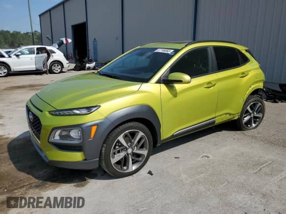 2019 Hyundai Kona Limited z VIN KM8K33A50KU262720, wystawiony jako Copart lot #57746893 z przebiegiem 24 686 mil mil oraz . Historia ofert i sprzedaży dostępna na DreamBid. Obrazek 1.