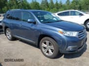 ✅ 2013 Toyota Highlander Limited • VIN: 5TDDK3EHXDS208675 • Lot: 42467092. Listed on IAAI with 82,276 mi. Free auction sales archive from the USA and detailed vehicle history report at DreamBid. Image 1.