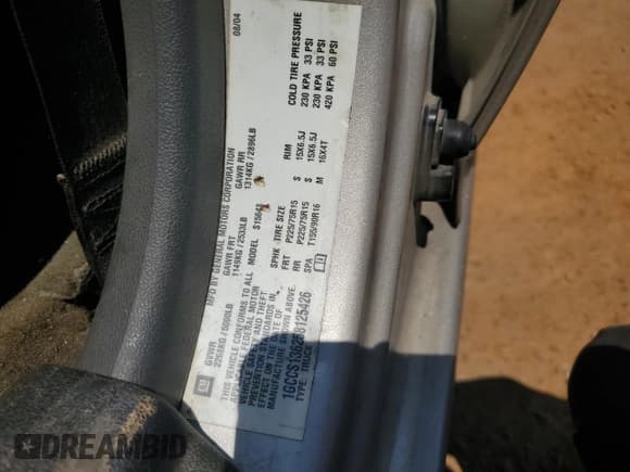 ✅ 2005 Chevrolet Colorado 1SC LS Z85 • VIN: 1GCCS136258125426 • Лот: 71869065. Опубликован ранее на Copart с пробегом 291 075 миль. Бесплатный доступ к архиву аукционных продаж из США и подробный отчёт об истории автомобиля на DreamBid. Изображение 12.