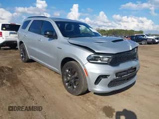 2024 Dodge Durango R/T Plus with VIN 1C4SDJCT1RC141101, listed as a IAAI auction lot 43311190 with 23,485 mi miles and . Bid and sale history available at DreamBid. Image 1.
