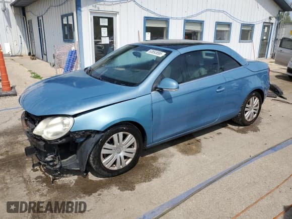 ✅ 2008 Volkswagen Eos Turbo • VIN: WVWBA71F98V050668 • Лот: 63693895. Опубликован ранее на Copart с пробегом 111 134 миль. Бесплатный доступ к архиву аукционных продаж из США и подробный отчёт об истории автомобиля на DreamBid. Изображение 1.