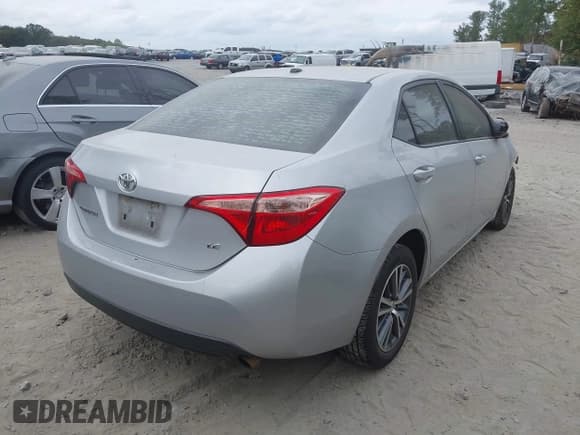 ✅ 2018 Toyota Corolla LE • VIN: 5YFBURHE6JP774357 • Lot: 43393370. Listed on IAAI with 168,019 mi. Free auction sales archive from the USA and detailed vehicle history report at DreamBid. Image 4.
