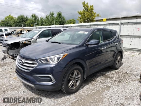 ✅ 2018 Hyundai Santa Fe 2.4L • VIN: 5NMZT3LB7JH094618 • Лот: 63293583. Опубликован ранее на Copart с пробегом 93 587 миль. Бесплатный доступ к архиву аукционных продаж из США и подробный отчёт об истории автомобиля на DreamBid. Изображение 1.